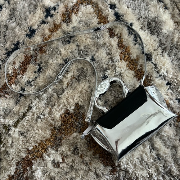 Color Blocking Fashion Handbag With Adjustable Shoulder Strap. - Picture 2 of 4